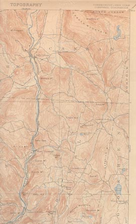 Sample image of the northeast portion of Topo Map.