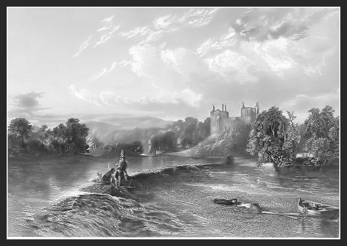 Doune Castle Looking West - 1845