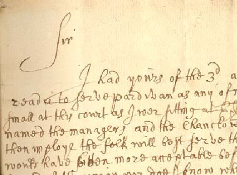 Letter From John Stirling