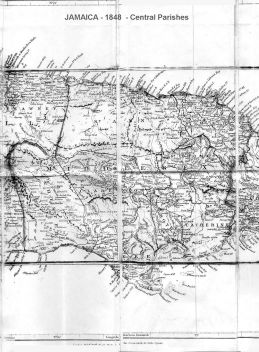 Jamaica - 1848 - Central Parishes 