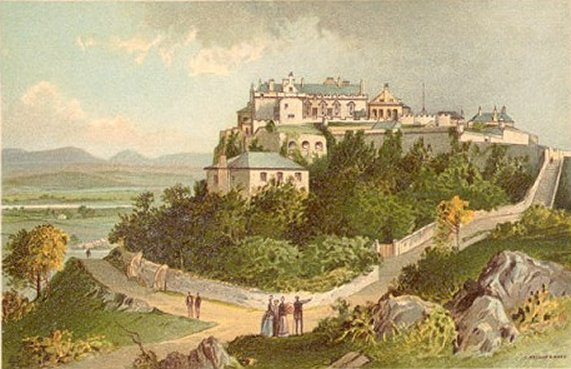 Stirling Castle - 1891 Color Lithograph