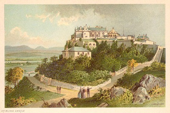1891 Lithograph of Stirling Castle by T. Nelson & Sons