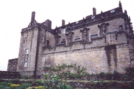 Stirling Castle - Kings Palace, Douglas Garden from Back Walk.