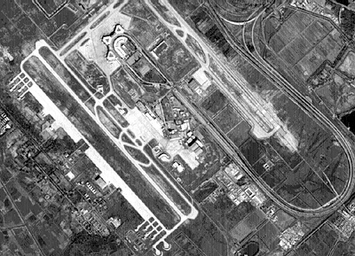 Baghdad Aiport from Ifra-Red Satellite Image