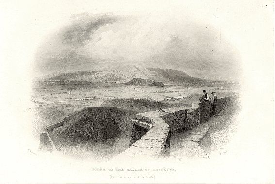 Battle of Stirling Bridge - 1844 Print