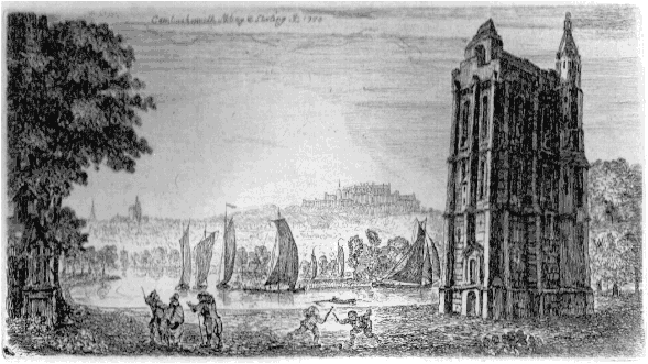 Cambuskenneth Abbey Print from 1773