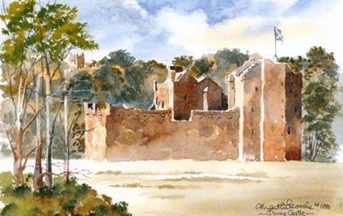 Doune Castle Watercolor