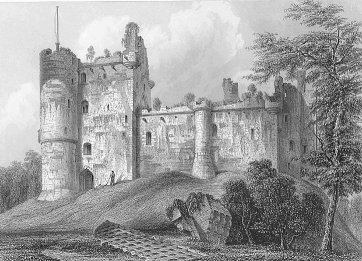 Doune Castle Print - 1850's by Billings.