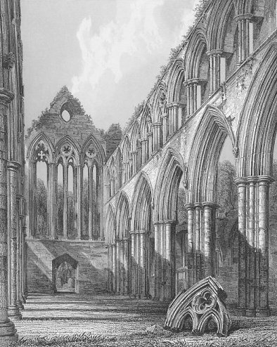 Dunblane Cathedral by Billings - 1850's