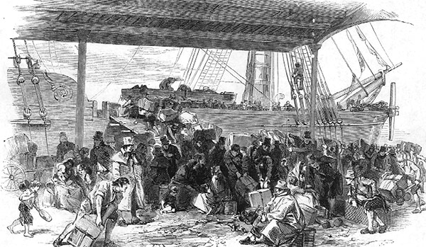 Embarking at Waterloo for the USA
