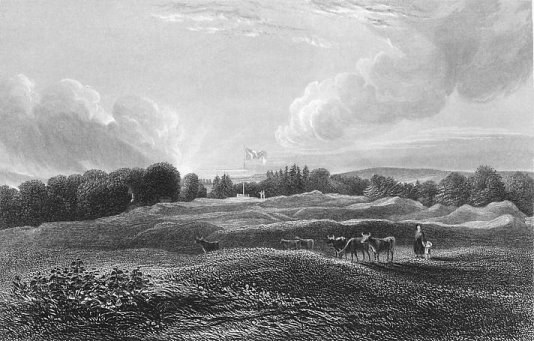 Roman Camp At Ardoch - 1840's Print