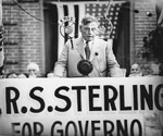 Ross Shaw Sterling gives first speech in campaign for office of governor of Texas