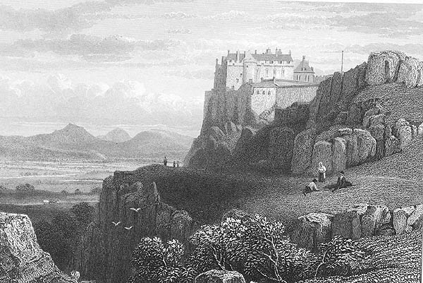 Stirling Castle Print - 1830's by  G. F. Robson.