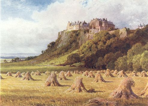 Stirling Castle from Kings Knot - circa 1915