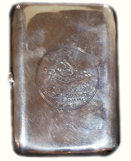 The silver cigarette case mentioned in Francis' will above