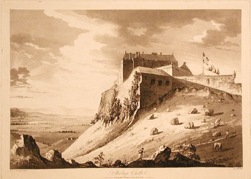 1789 Print of Stirling Castle - drawn by A. Grant.