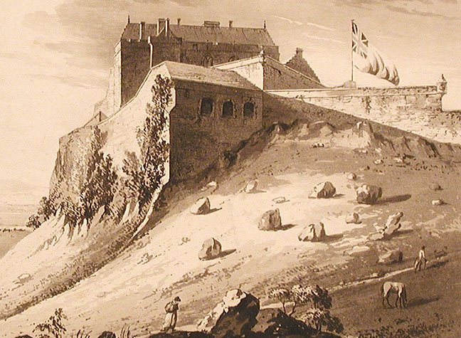 1789 Print of Stirling Castle by A. Grant Veiw 3 of 3.