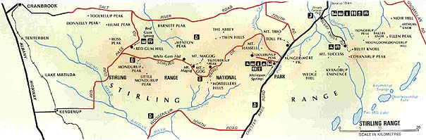Stirling Range Map