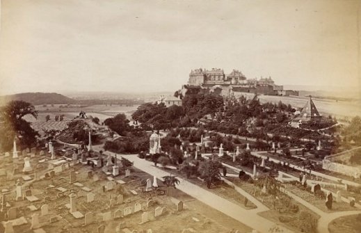 1870's Albumen Photo of Stirling Castle - Taken From Holy Rude Tower.