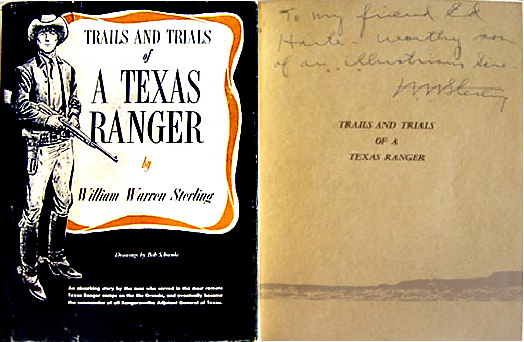 William Warren Sterling book - Trails and Trials of a Texas Ranger